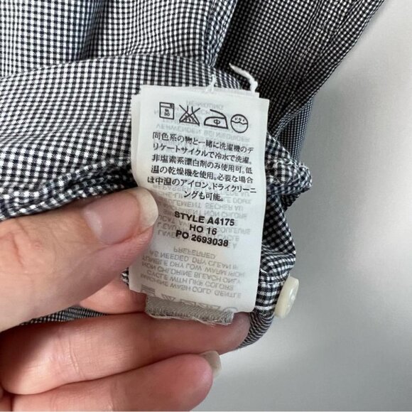 J Crew Mens Size Small Cotton Button Down Shirt Blue Gingham Dress Slim Preppy - Picture 9 of 10